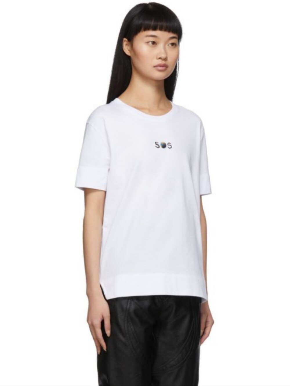 Stella McCartney We Are The Weather SOS Capsule White Tee Size 40 S